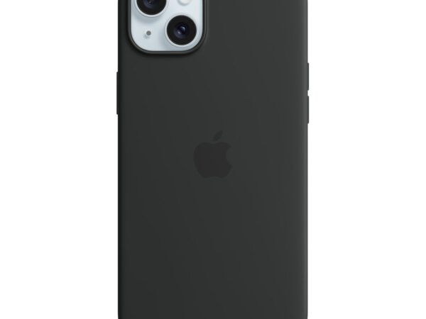 Apple Custodia MagSafe in silicone per iPhone 15 Plus - Nero
