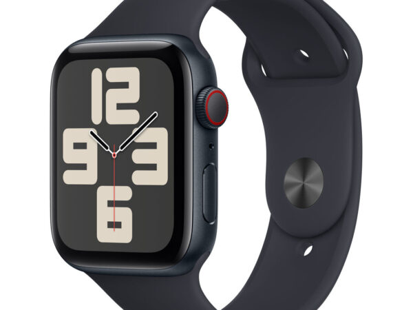 Apple Watch SE GPS + Cellular Cassa 44mm in Alluminio Mezzanotte con Cinturino Sport Mezzanotte - S/M
