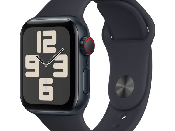 Apple Watch SE GPS + Cellular Cassa 40mm in Alluminio Mezzanotte con Cinturino Sport Mezzanotte - S/M