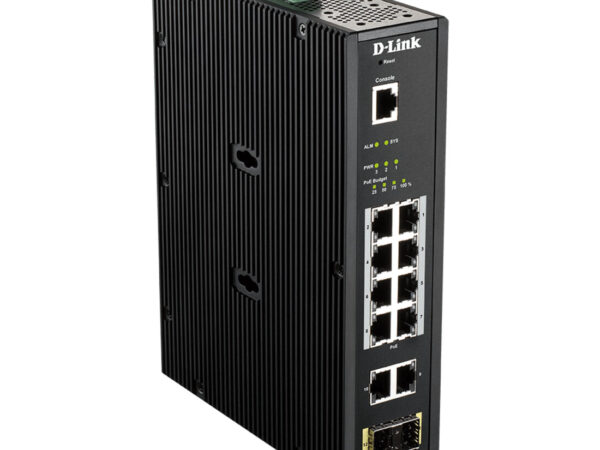 D-Link DIS-200G-12PS switch di rete Gestito L2 Gigabit Ethernet (10/100/1000) Supporto Power over Ethernet (PoE) Nero