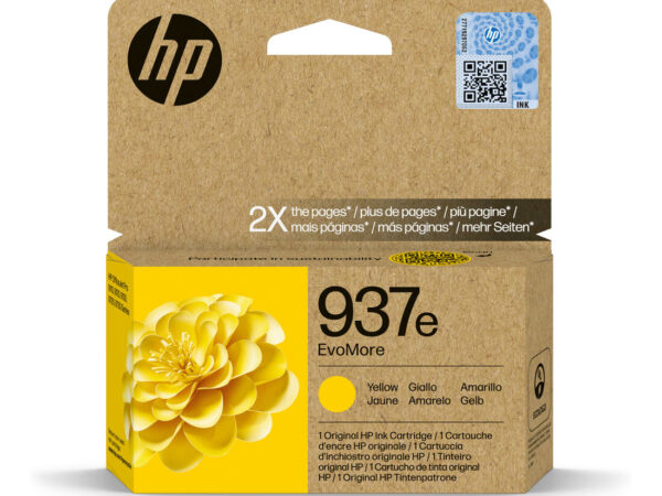 HP Cartuccia di inchiostro giallo originale 937e EvoMore