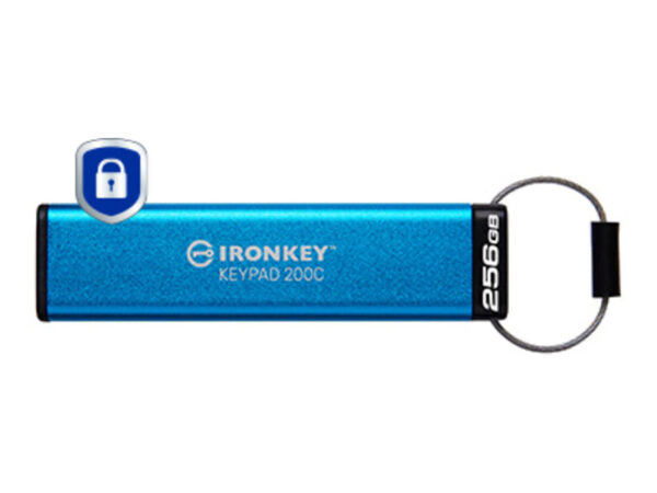 Kingston Technology IronKey Keypad 200C USB-C da 256 GB, FIPS 140-3 livello 3 (in fase di approvazione) AES-256