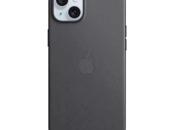 Apple Custodia MagSafe in tessuto Finewoven per iPhone 15 Plus - Nero