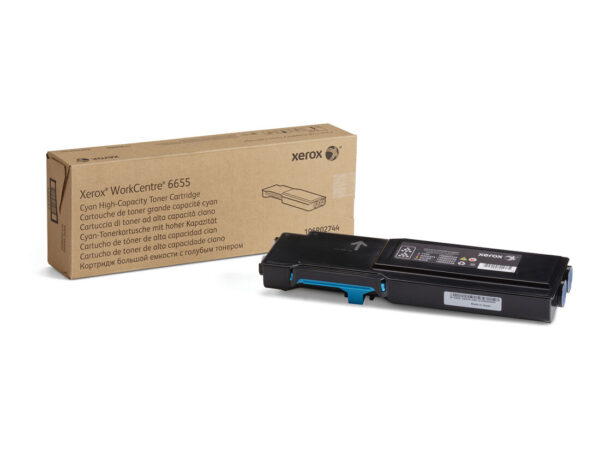 Xerox Cartuccia toner Ciano a Alta capacità da 7500 Pagine per WorkCentre 6655/6655i (106R02744)