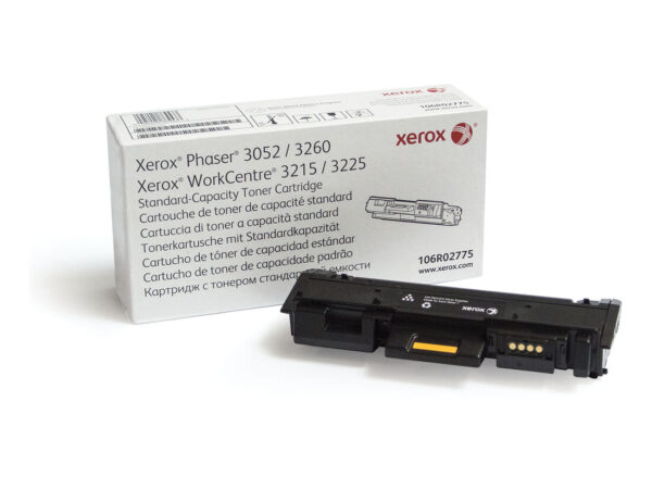 Xerox Cartuccia toner Nero a Capacità standard da 1500 Pagine per Phaser 3052/3260, WorkCentre 3215/3225 (106R02775)