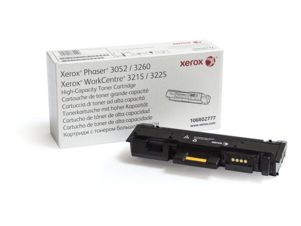 Xerox Cartuccia toner Nero a Alta capacità da 3000 Pagine per Phaser 3052/3260, WorkCentre 3215/3225 (106R02777)
