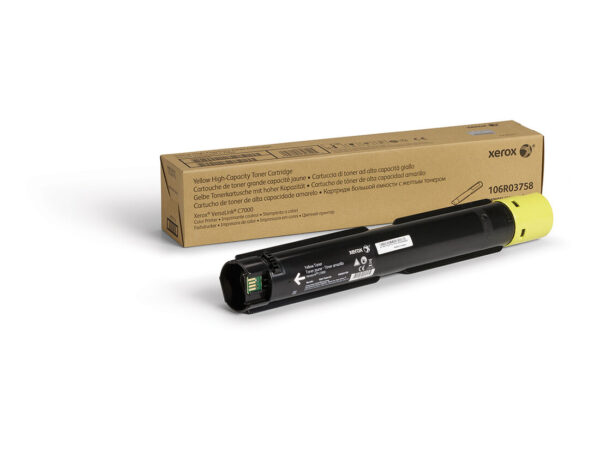 Xerox Cartuccia toner Giallo a Alta capacità da 10100 Pagine per Stampante a colori  VersaLink C7000 (106R03758)