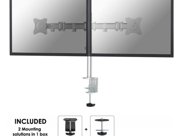 Neomounts NM-D135DSILVER Braccio per monitor 10-27"