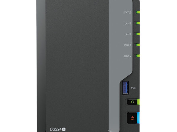 Synology DiskStation DS224+ NAS Desktop Intel Celeron J4125 2 GB DDR4 24 TB HDD DiskStation Manager Nero
