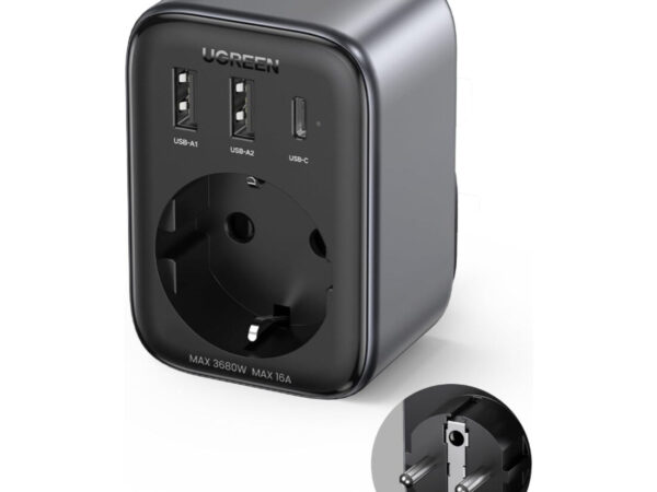 Ugreen 90613 Caricabatterie per dispositivi mobili Universale Nero AC Interno