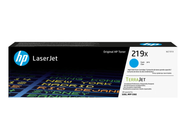 HP Cartuccia toner originale ad alta capacità LaserJet 219X ciano