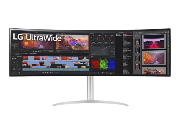 LG 49WQ95X-W Monitor PC 124,5 cm (49") 5120 x 1440 Pixel Dual QHD Bianco