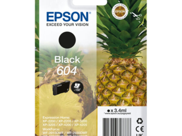Epson 604 cartuccia d'inchiostro 1 pz Originale Resa standard Nero