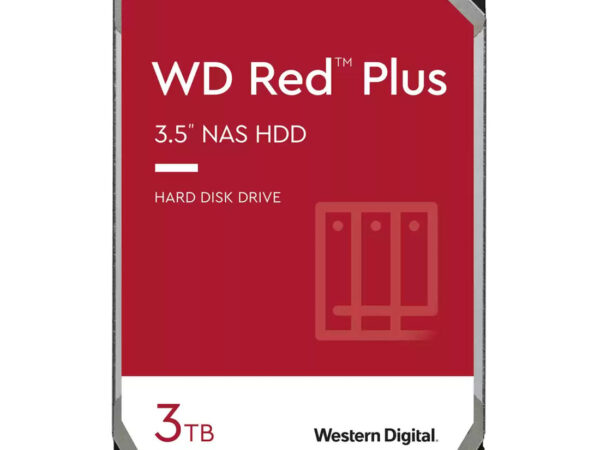 Western Digital Red Plus WD30EFPX disco rigido interno 3 TB 5400 Giri/min 256 MB 3.5" Serial ATA III