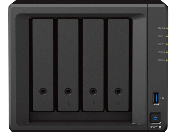 Synology DiskStation DS923+ NAS Mini Tower Ryzen Embedded R1600 4 GB DDR4 64 TB HDD DiskStation Manager Nero