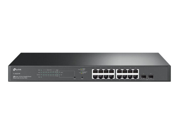 TP-Link JetStream TL-SG2218P switch di rete Gestito L2/L2+ Gigabit Ethernet (10/100/1000) Supporto Power over Ethernet (PoE) 1U Nero