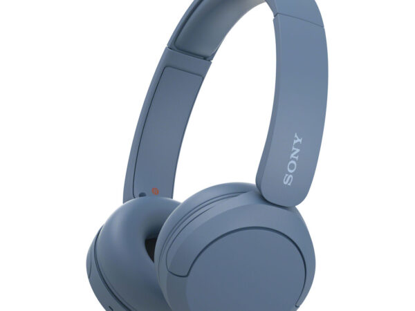 Sony Cuffie Bluetooth wireless WH-CH520 - Durata della batteria fino a 50 ore con ricarica rapida, stile on-ear - Blu