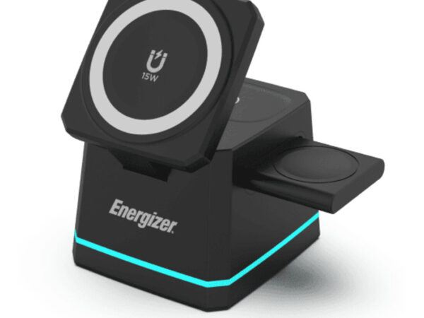 Energizer WCP307 Caricabatterie per dispositivi mobili Cuffie, Smartphone, Orologio intelligente Nero USB Carica wireless Ricarica rapida Interno