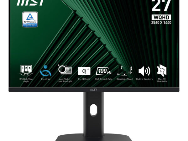 MSI Pro MP275QPG Monitor PC 68,6 cm (27") 2560 x 1440 Pixel Wide Quad HD LCD Nero