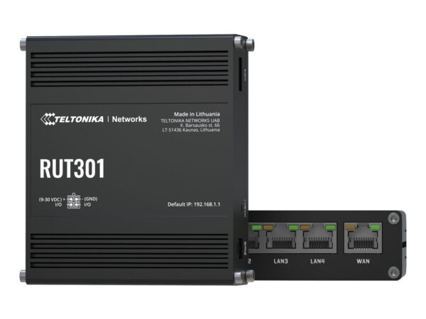Teltonika RUT301 (EU) ethernet router router cablato Fast Ethernet Nero