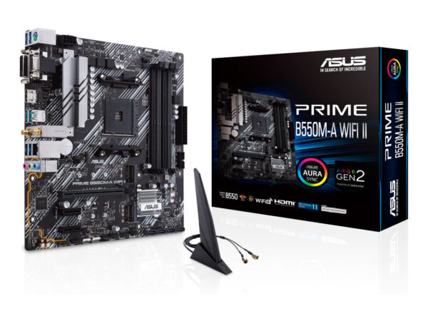 ASUS PRIME B550M-A WIFI II AMD B550 Socket AM4 micro ATX