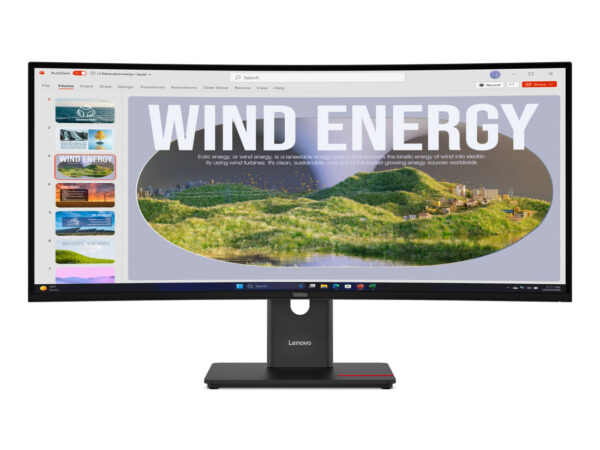Lenovo ThinkVision T34WD-40 LED display 86,4 cm (34") 3440 x 1440 Pixel Wide Quad HD Nero