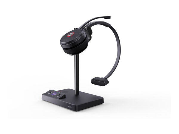 Yealink WH62 Mono Teams Auricolare Wireless A Padiglione Ufficio Micro-USB Base di ricarica Nero