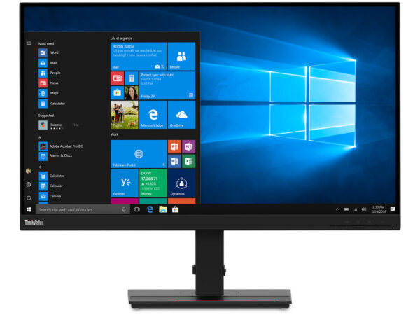 Lenovo ThinkVision T27q-20 Monitor PC 68,6 cm (27") 2560 x 1440 Pixel Quad HD LCD Nero