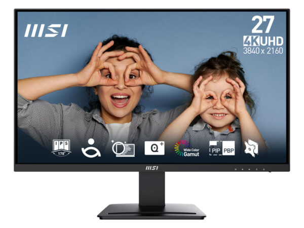 MSI Pro MP273U Monitor PC 68,6 cm (27") 3840 x 2160 Pixel 4K Ultra HD Nero