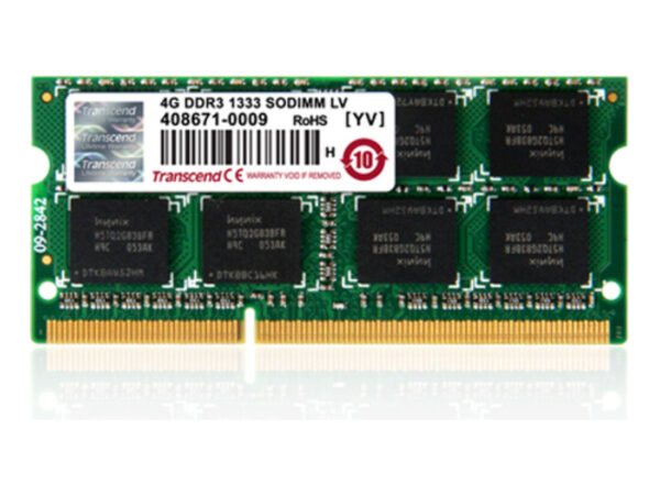 Transcend 4GB DDR3 1333 memoria 1 x 8 GB