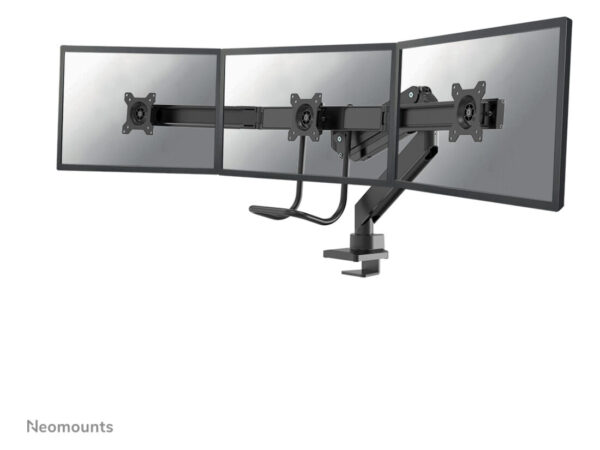 Neomounts NM-D775DX3BLACK Braccio per monitor 17-27" - molla a gas - Topfix - 180°-stop