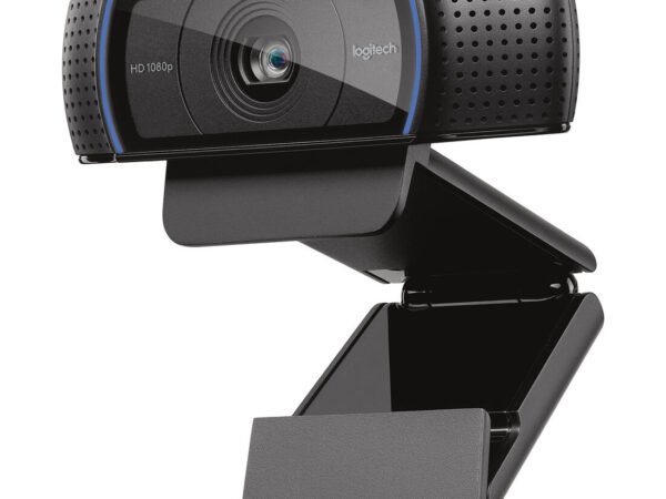 Logitech C920 HD Pro Webcam, Videochiamata Full HD 1080p/30fps, Audio Stereo ‎Chiaro, ‎Correzione Luce HD, Funziona con Skype, Zoom, FaceTime, Hangouts, ‎‎PC/Mac/Laptop/Tablet/Chromebook - Nero