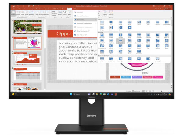 Lenovo ThinkVision T27-40 LED display 68,6 cm (27") 1920 x 1080 Pixel Full HD Nero