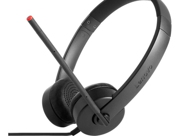 Lenovo Stereo Analog Auricolare Cablato A Padiglione Ufficio Nero