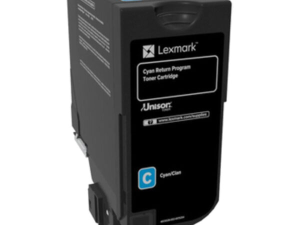 Lexmark 84C2HC0 cartuccia toner 1 pz Originale Ciano