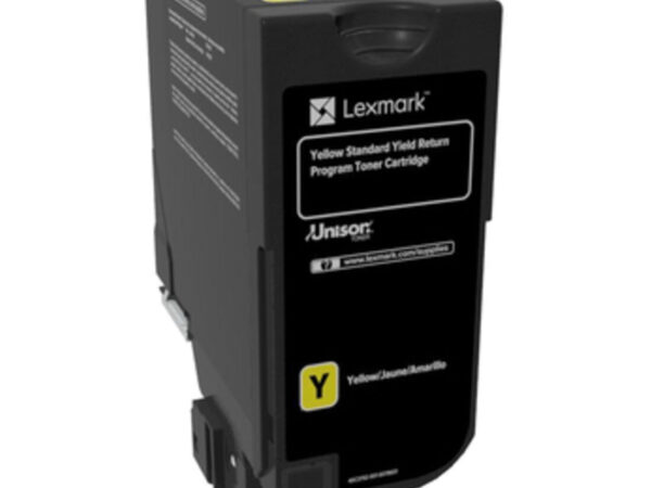 Lexmark 74C2SY0 cartuccia toner 1 pz Originale Giallo