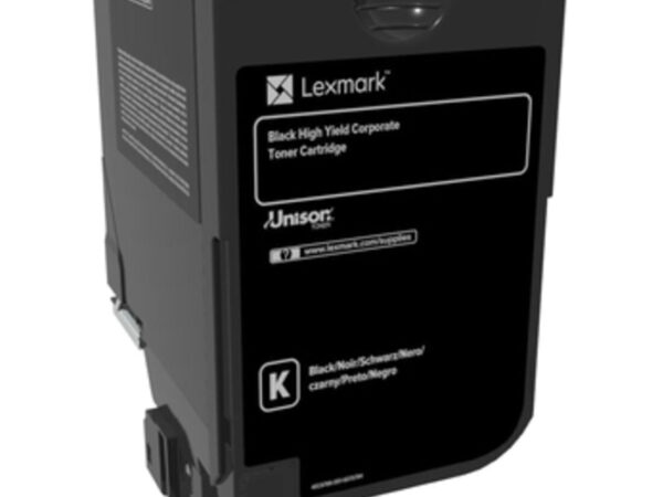 Lexmark 74C2HKE cartuccia toner 1 pz Originale Nero