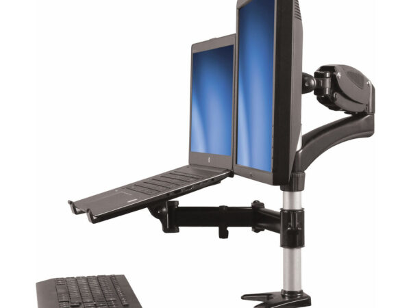 StarTech.com Supporto per singolo Monitor con base per portatile ad altezza regolabile One Touch