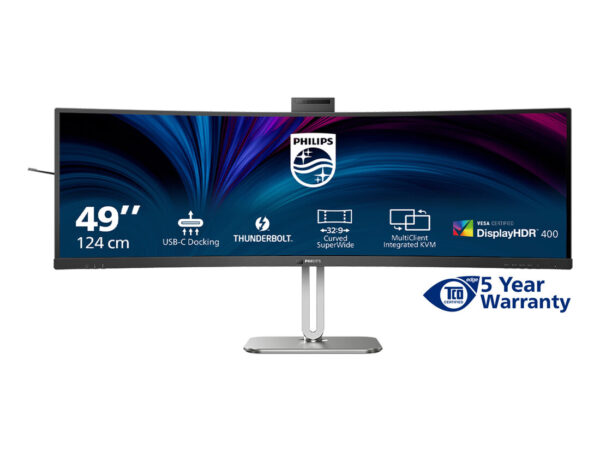 Philips 49B2U6903CH/00 Monitor PC 124,5 cm (49") 5120 x 1440 Pixel Dual QHD LCD Grigio