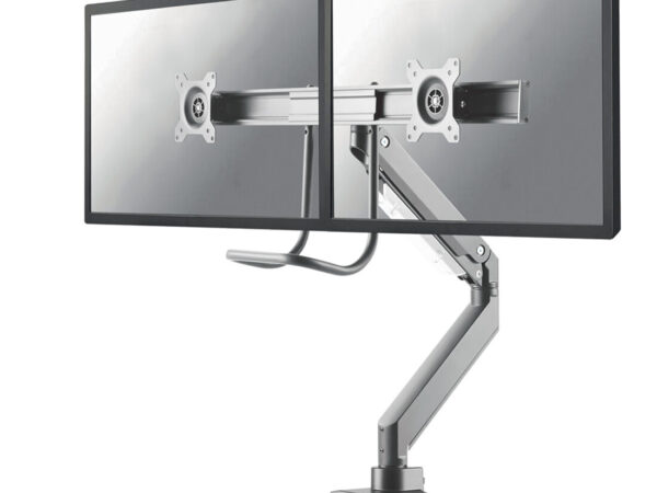 Neomounts NM-D775DXSILVER Braccio per monitor 10-32" - molla a gas - Topfix - 180°-stop