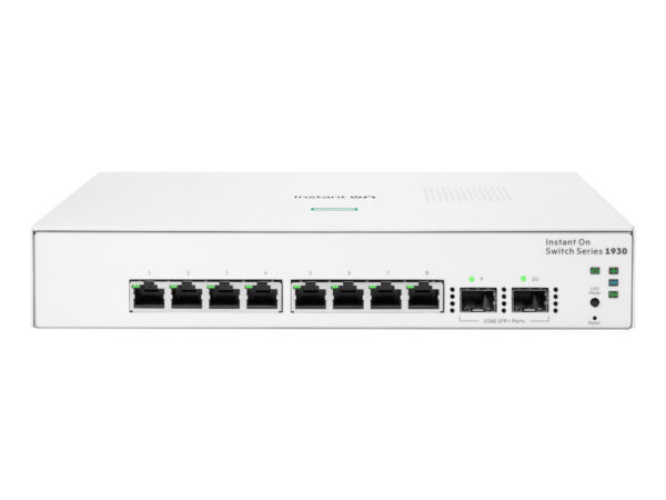 HPE Aruba Networking Networking Instant On Switch 8p Gigabit 2p SFP 1930