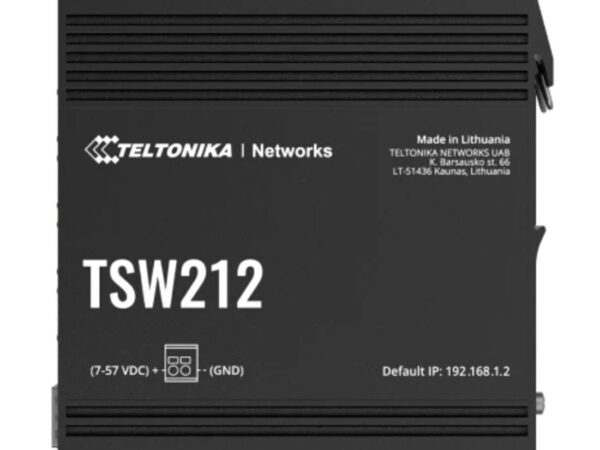 Teltonika TSW212 switch di rete Gestito L2 Gigabit Ethernet (10/100/1000) Nero