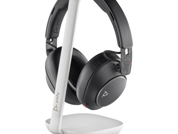 Poly Cuffie Voyager Surround 85 UC USB-C + adattatore USB-C/A + supporto per ricarica