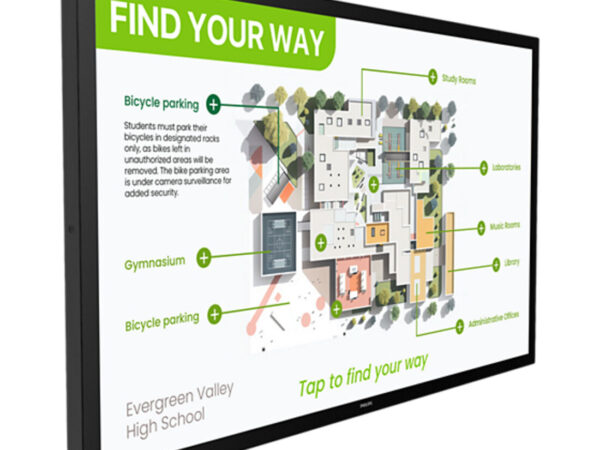 Philips 3000 series 55BDL3751T/00 visualizzatore di messaggi Pannello piatto interattivo 138,4 cm (54.5") LCD Wi-Fi 450 cd/m² 4K Ultra HD Nero Touch screen Processore integrato Android