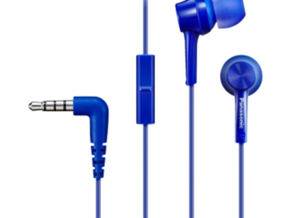 Panasonic Auricolari in-ear con cavo RP-TCM115E-A, Blu