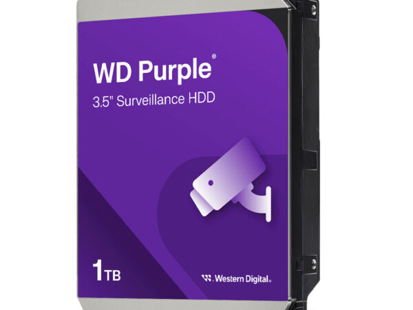 Western Digital Purple disco rigido interno 1 TB 5400 Giri/min 64 MB 3.5" Serial ATA III