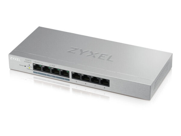 Zyxel GS1200-8HP v2 Gestito Gigabit Ethernet (10/100/1000) Supporto Power over Ethernet (PoE) Grigio