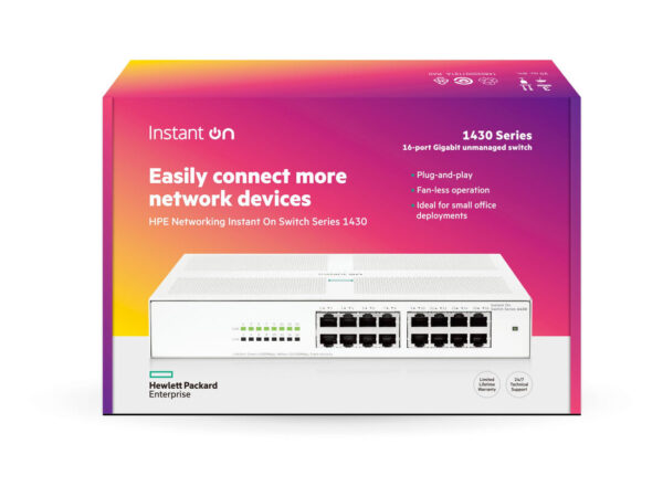 HPE Aruba Networking Networking Instant On Switch 16p Gigabit 1430