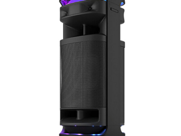 Sony ULT TOWER 10 - Altoparlante Bluetooth per feste con ULT POWER SOUND, bassi profondi e potenti, altoparlanti X-Balanced, illuminazione a LED a 360 gradi, funzioni per feste, microfono wireless, portatile, maniglia e ruote - Nero