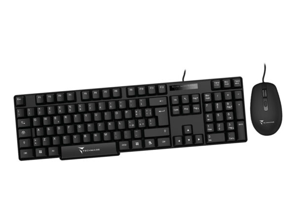 Techmade TM-KB828+M102 tastiera Mouse incluso Universale USB Italiano Nero